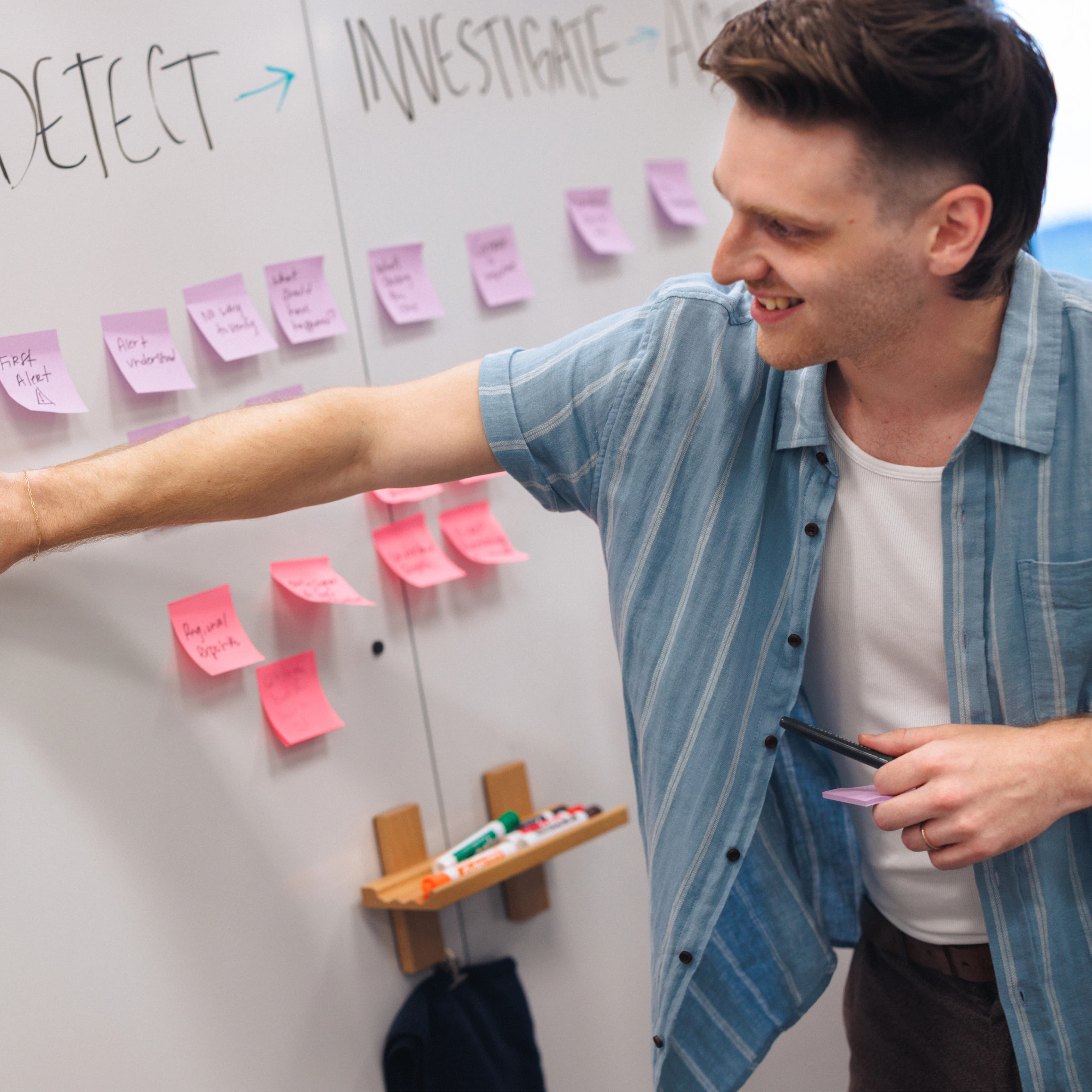 Team collaboration at Caldera workplace